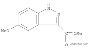 Molecular Structure of 90915-65-4 (METHYL 5-METHOXY-1H-INDAZOLE-3-CARBOXYLATE)